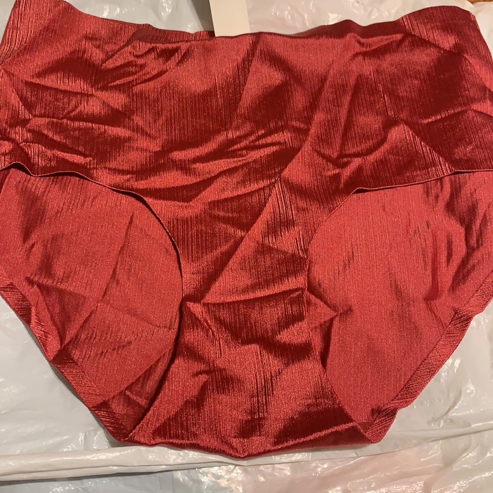 MOPAS PANTY LINGERIE SEAMLESS UNDERWEAR SZ S BRICK COLOR  NEW WITH TAG